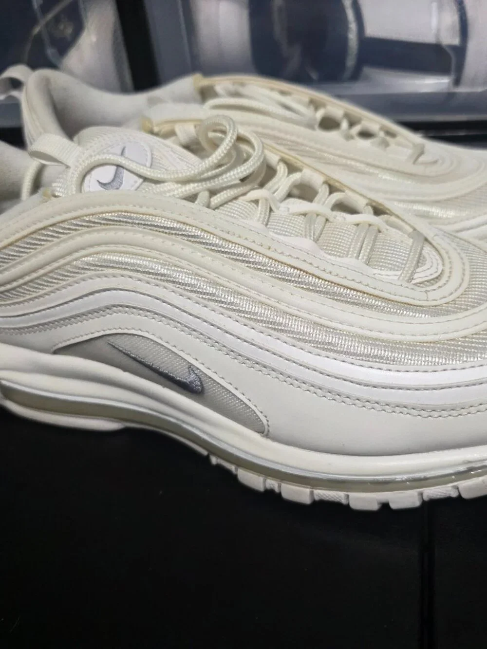 Nike Men’s Airmax 97- All white Size 12